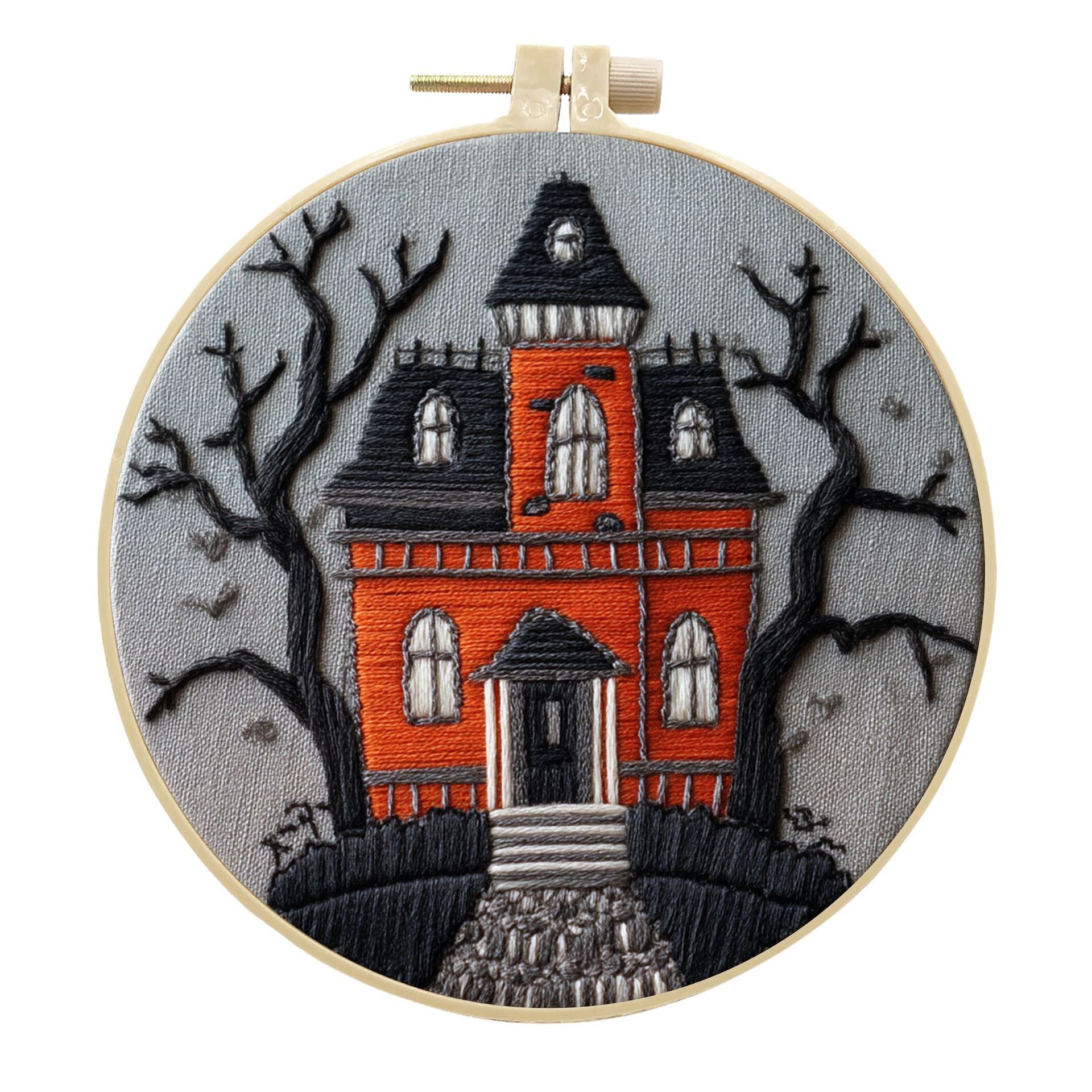 Embroidery Halloween Cloth Art Material Kit Kit Creative Handmade Needlework