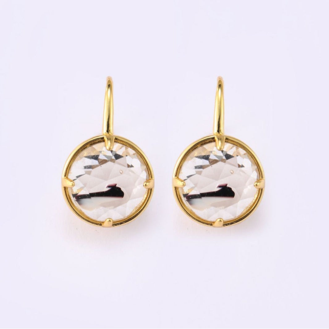 Exquisite Hollow Mesh Crystal Female Earrings