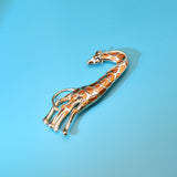 Large Size Painted Giraffe Brooch Dripping Oil Painting Oil Pin Corsage Women's Accessories