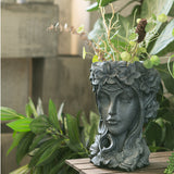 Goddess Figurine Art Resin Plant Flower Pot