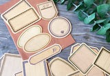Vintage Kraft Paper Labels Stickers For Scrapbooking Happy Planner
