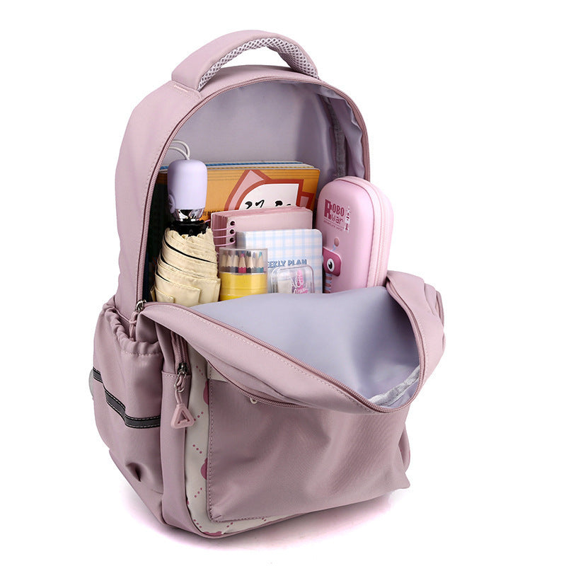 Schoolbag Lightweight And Large Capacity Elementary School Studebt Cute Bear Backpack