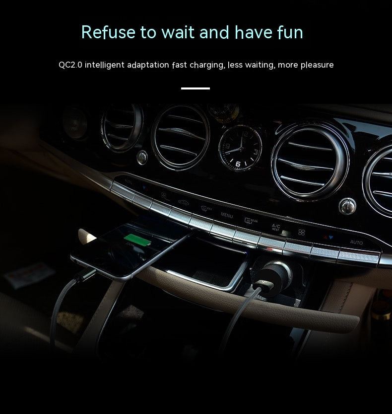 Car Fast Charge QC30 Single Port USB Car Charger Smart Vehicle-mounted Mobile Phone Charger