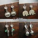 Homemade Sterling Silver Earrings Eardrop Silver Accessories Silver Ear Hook