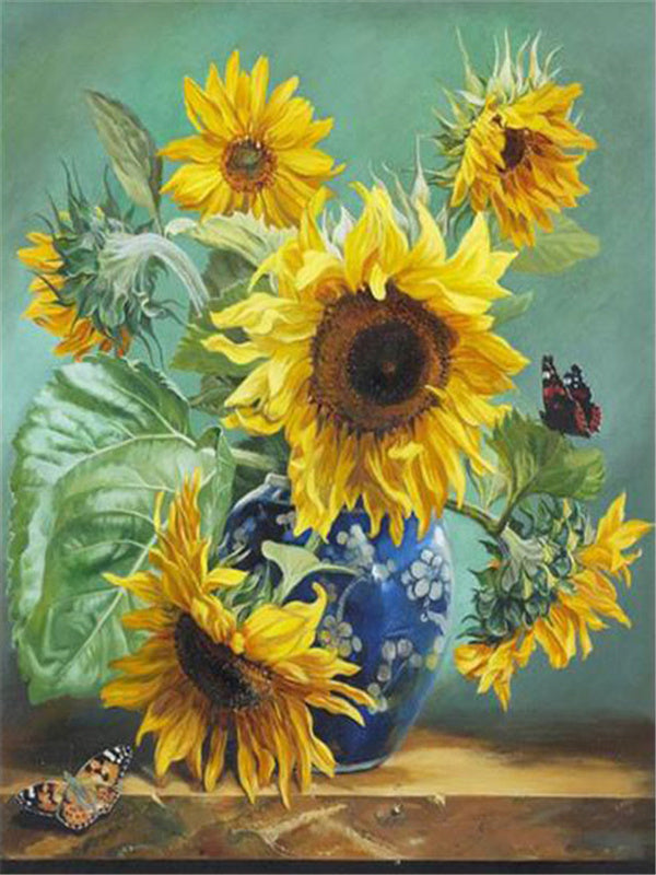 Fashion Diamond Painting Sunflower Mosaic Needlework