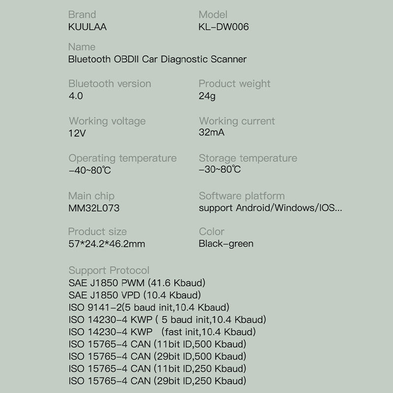 Детектори хатогии худкори Bluetooth OBD