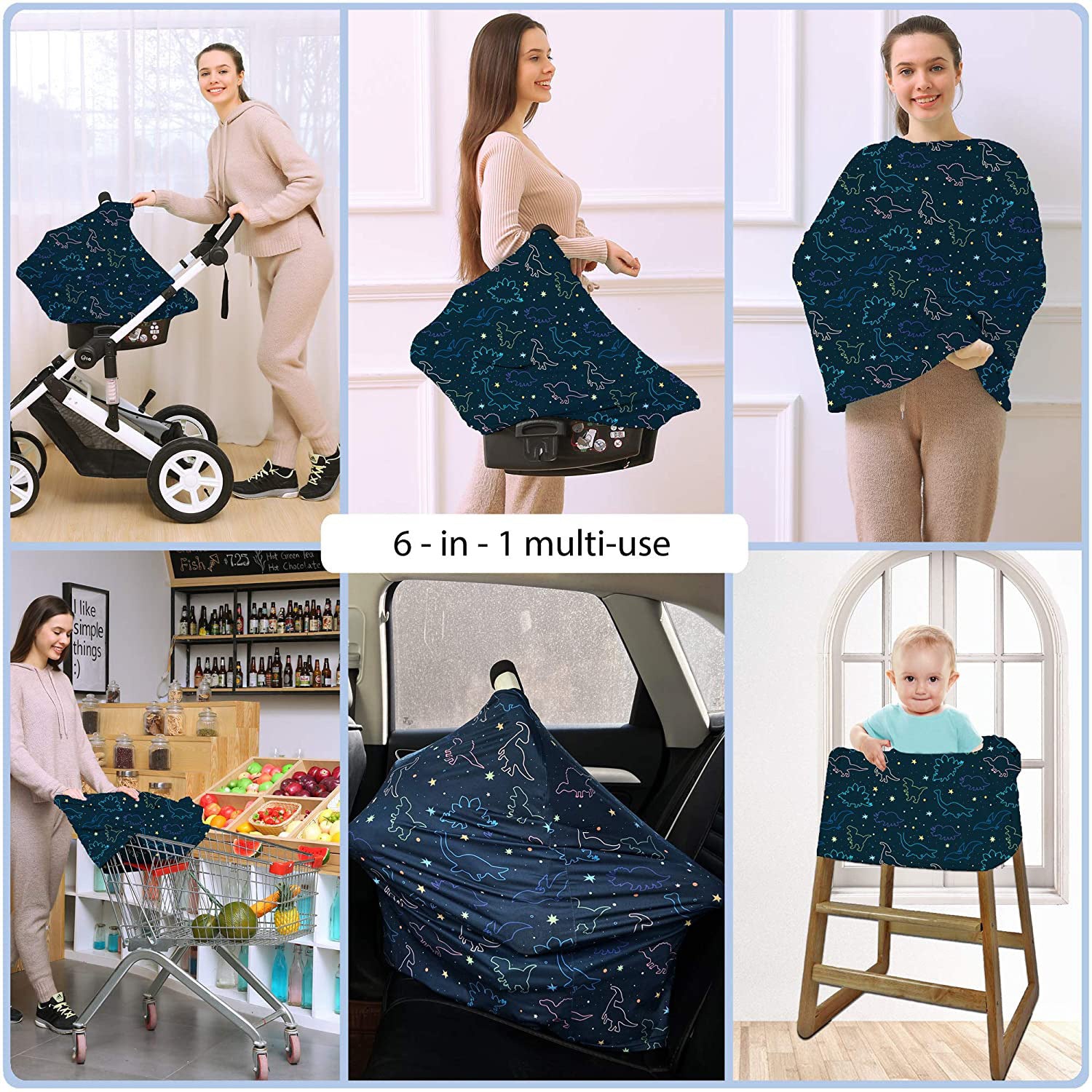Multifunctional Baby Feeding Nursing Towel Safety Windproof Seat Visor