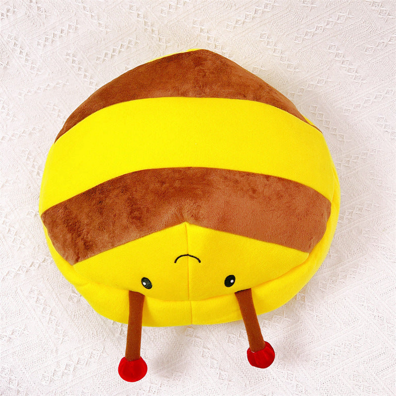 Cartoon Bee Pillow Wearable Plush Toy