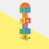 Eight-week Children's Digital Springboard Game Cushion Ring