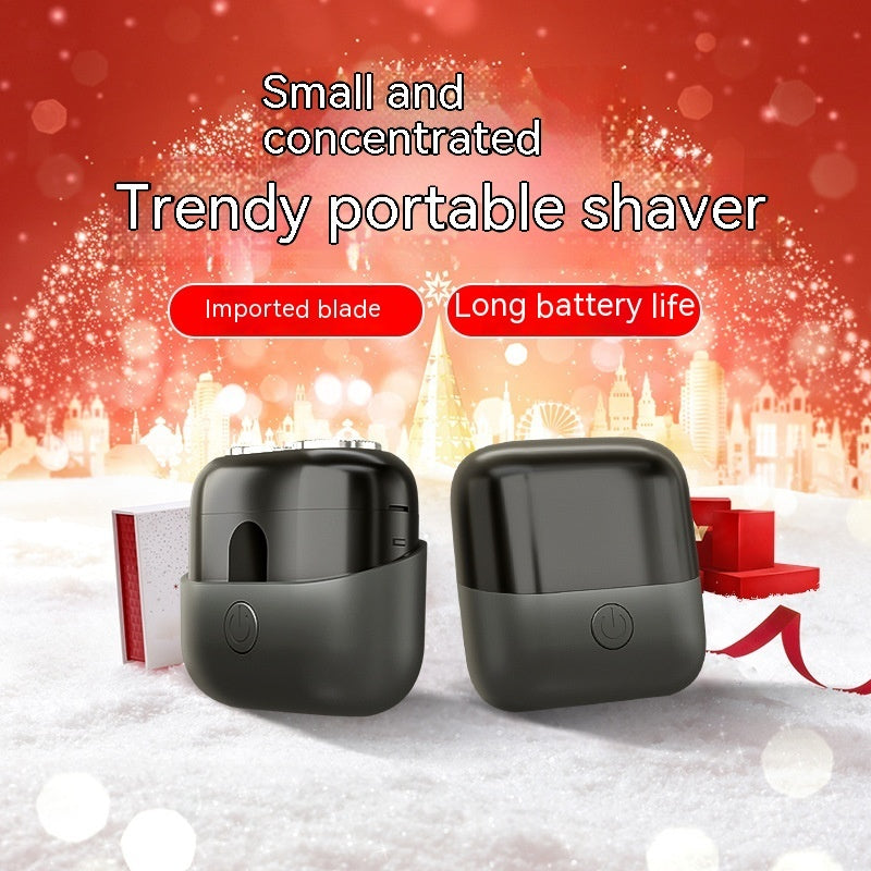 Mini Shaver Double-headed Portable USB Charging Waterproof Men's Household