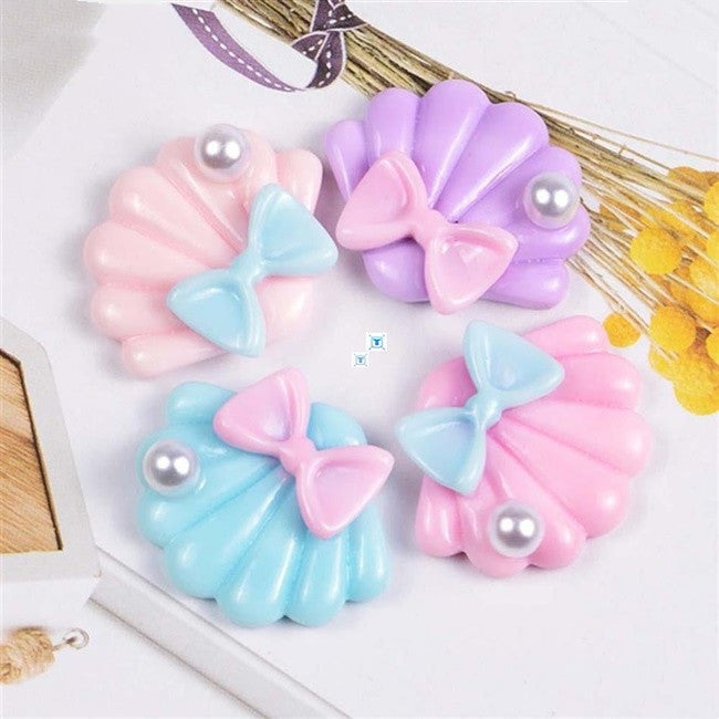 10Pcs Flatback Resin Shell Resin Cabochon For Scrapbooking
