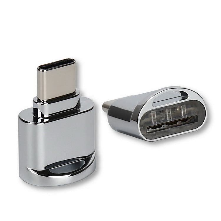 TF Card Reader Mini Otg Android Universal Metal Type-C High Speed 30 Card Reader