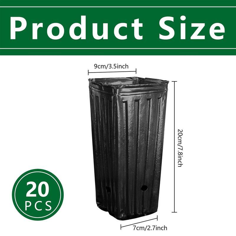 Simple Solid Color Plastic Deep Nursery Tree Pot