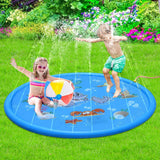 Кӯдакони пойдору обпошӣ ҳавзи Мат Splash пошидани Play Pad Mat