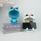 Cat Sculpture Resin Statues for Decoration Figurine Storage