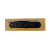 Bamboo LED Clock FM Radio Electronics