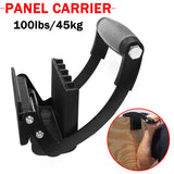 Metal wood panel handle portable handle quick clip