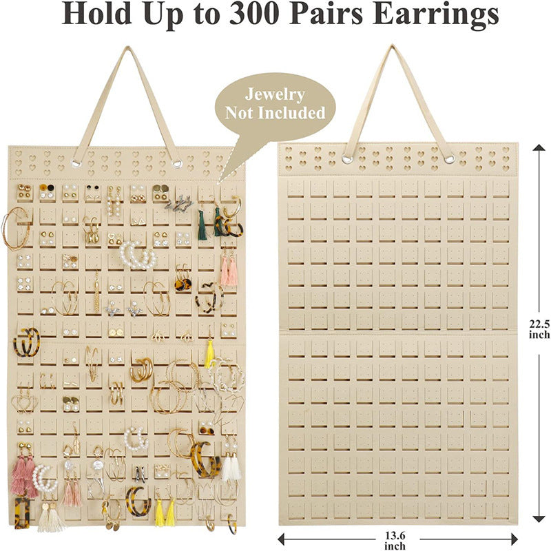 Necklace Ring Felt Pouch Stud Earrings Organization Hanging Bags Bracelet Storage Bag Wall-mounted