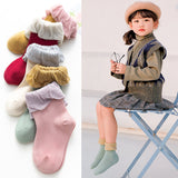New products children's socks combed cotton bow