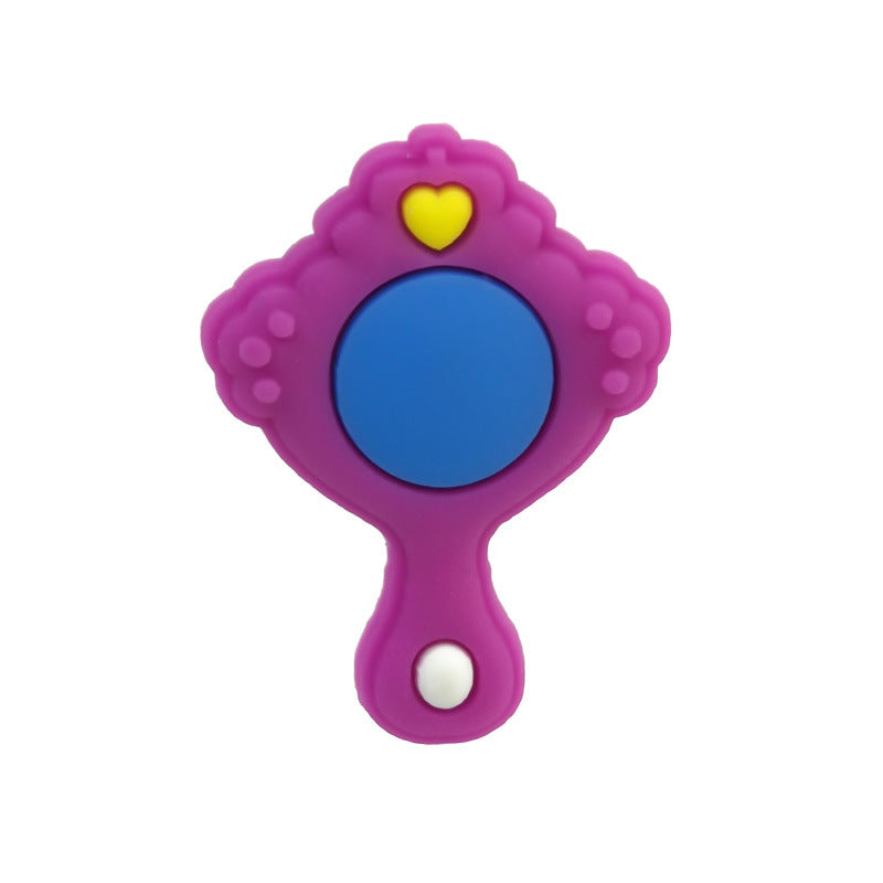 Casual Game Handle Hole Shoe Accessories PVC Soft Rubber Buckle