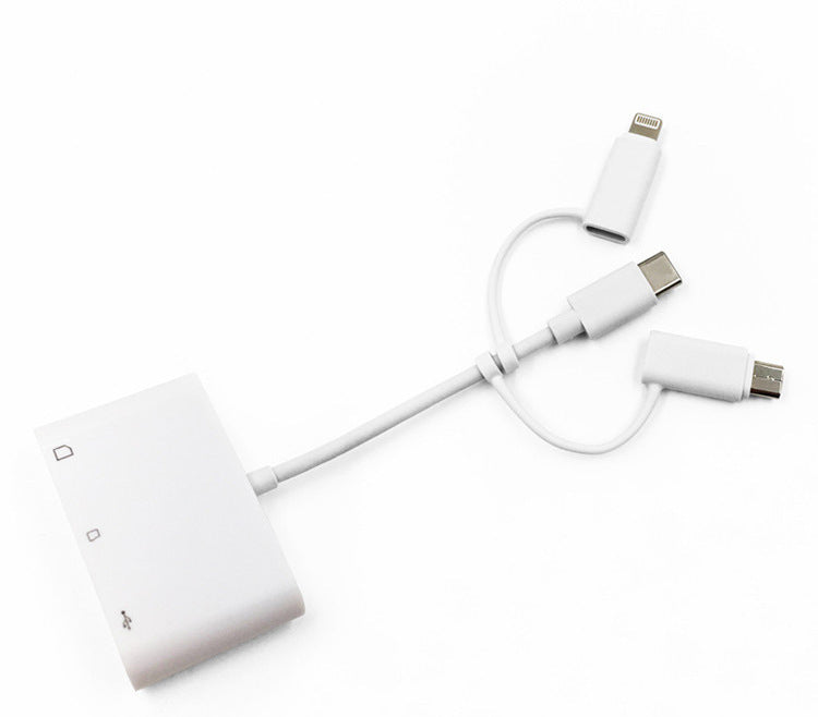 Three-in-one card reader