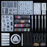 277 pieces of DIY jewelry pendant making geometric mould