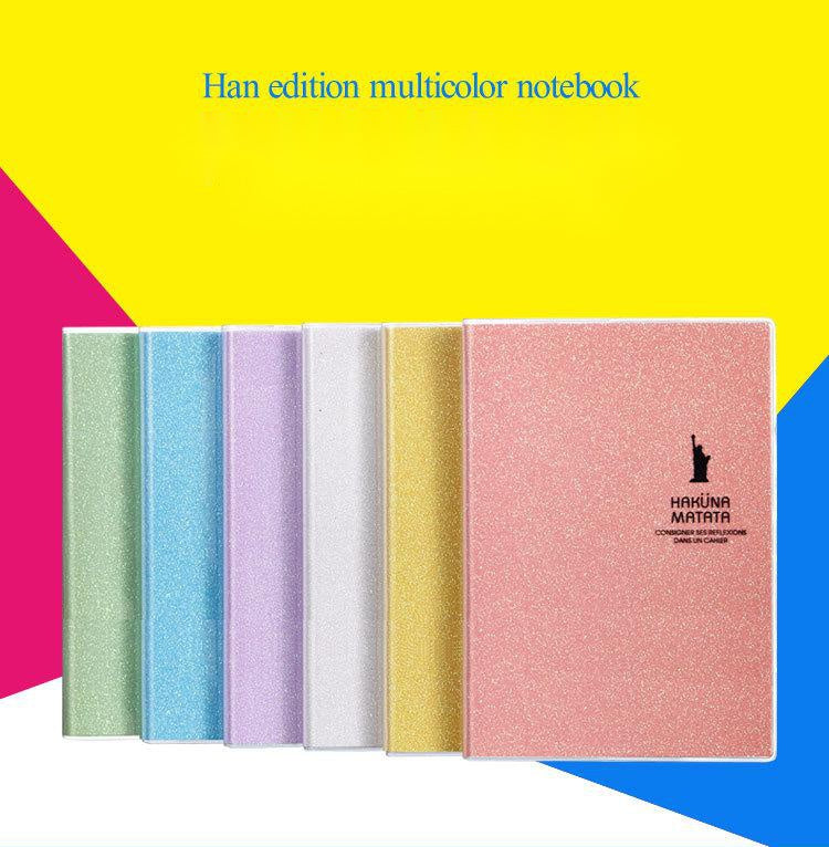 Plastic-Bound Shiny Notepad Stationery