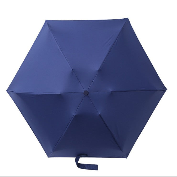 Capsule Umbrella 50 Off Black Rubber Umbrella Ultra-light Mini Pocket Sun Protection Umbrella Sun Umbrella