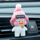 Kawaii Cafe Duck Toy Cartoon Cute Duck Car Decor Animal Dolls