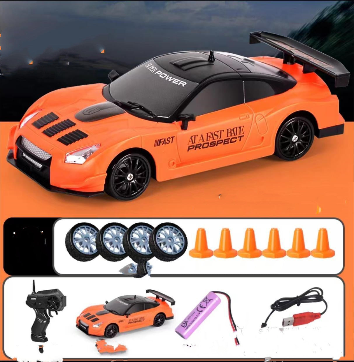 2.4G Drift Rc Car 4WD RC Drift Car Toy идораи дурдасти GTR Model AE86 Автомобил RC Racing Car Toy барои кӯдакон тӯҳфаҳои Мавлуди Исо