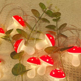 LED Mushroom Lighting Chain Holiday Decoration
