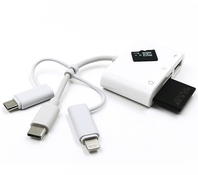 Three-in-one card reader