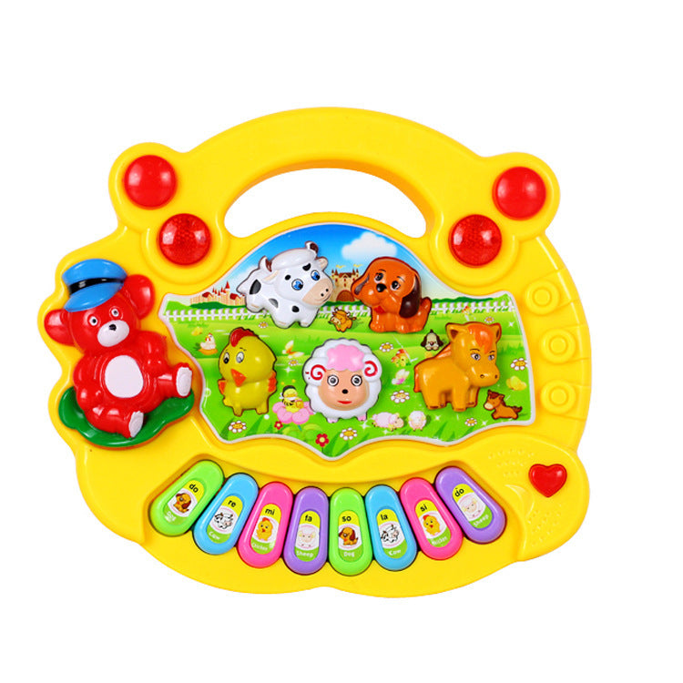 Бозичаҳои таълимӣ Farm Animal Keyboard Асбоби мусиқӣ Кӯдак Бозичаҳои кӯдак
