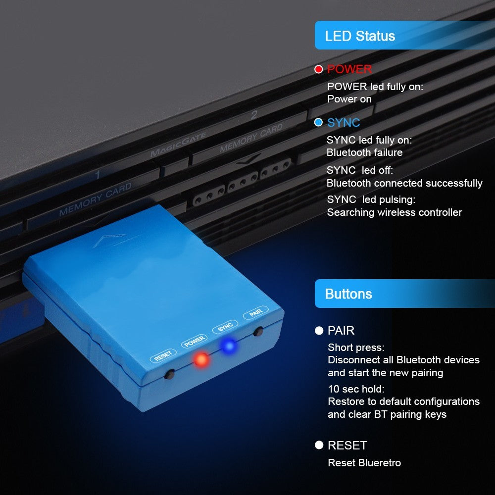 RetroScaler BlueRetro Wireless Game Controllers Adapter Nintendo Switch Game Controller