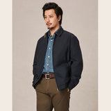 Весенняя классическая спортивная куртка с контрастными лацканами