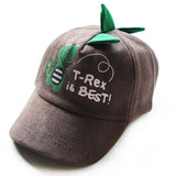 ''T-REX IS BEST'' DINOSAUR KIDS HATS