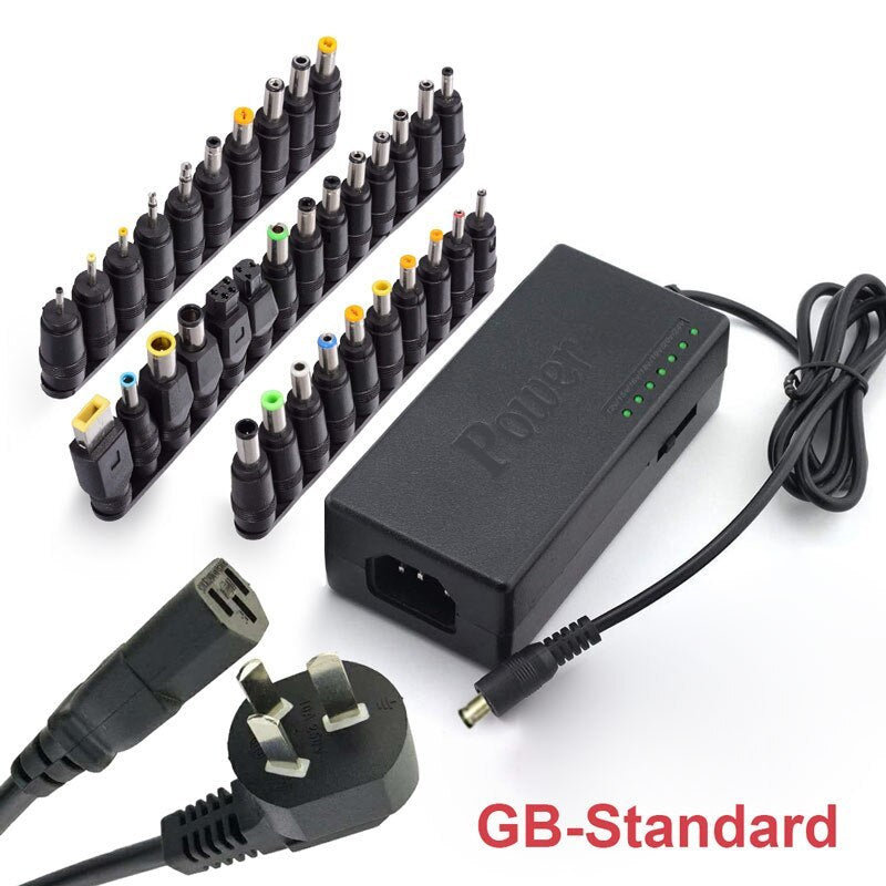 96w 12V24V адаптери универсалии танзимшавандаи барқ