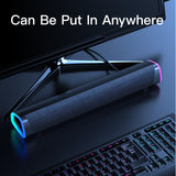 Compatible with Apple, 4D Computer Speaker Bar Stereo Sound subwoofer Bluetooth Speaker For Macbook Laptop Notebook PC Music Player Wired Loudspeaker