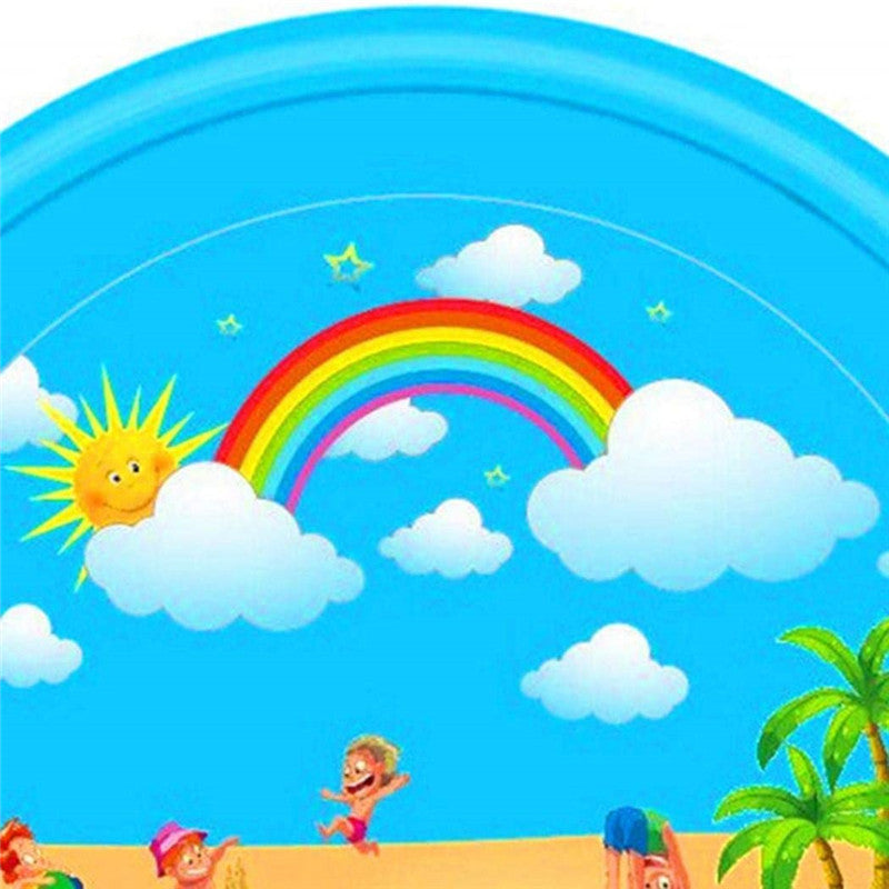 Inflatable water spray cushion