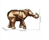 Resin Craft Geometric Elephant Craft Ornaments