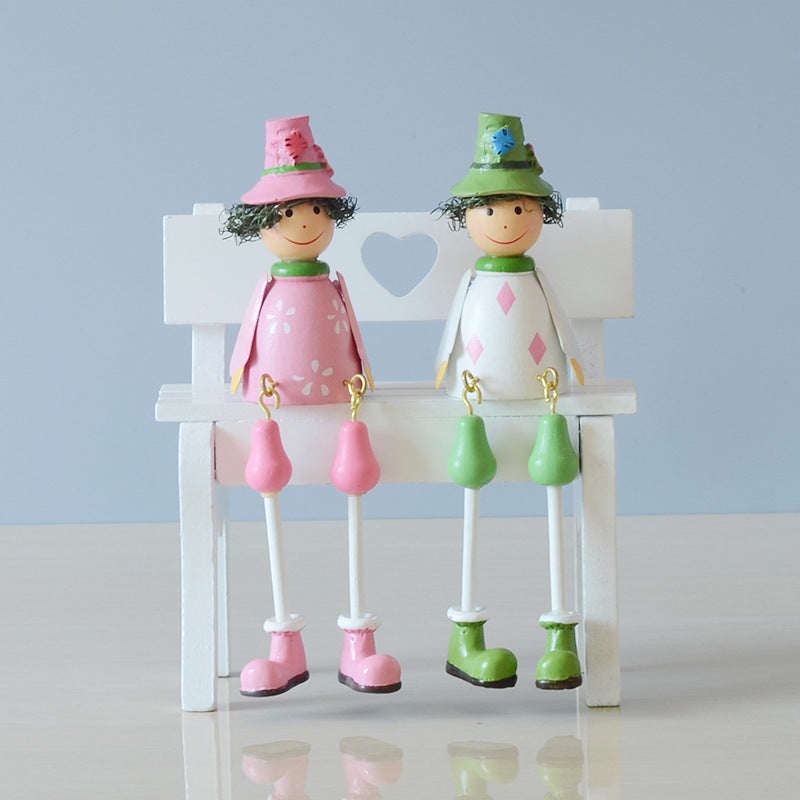Painted Hanging Foot Doll Crafts Household Puppet Dolls
