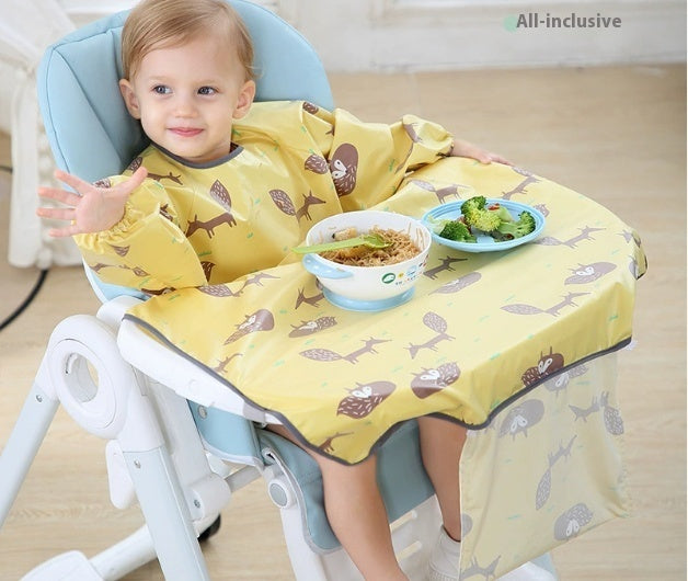 Baby Eating Dining Chair Bib Cover Anti-Dirty Feeding Clothing Gown