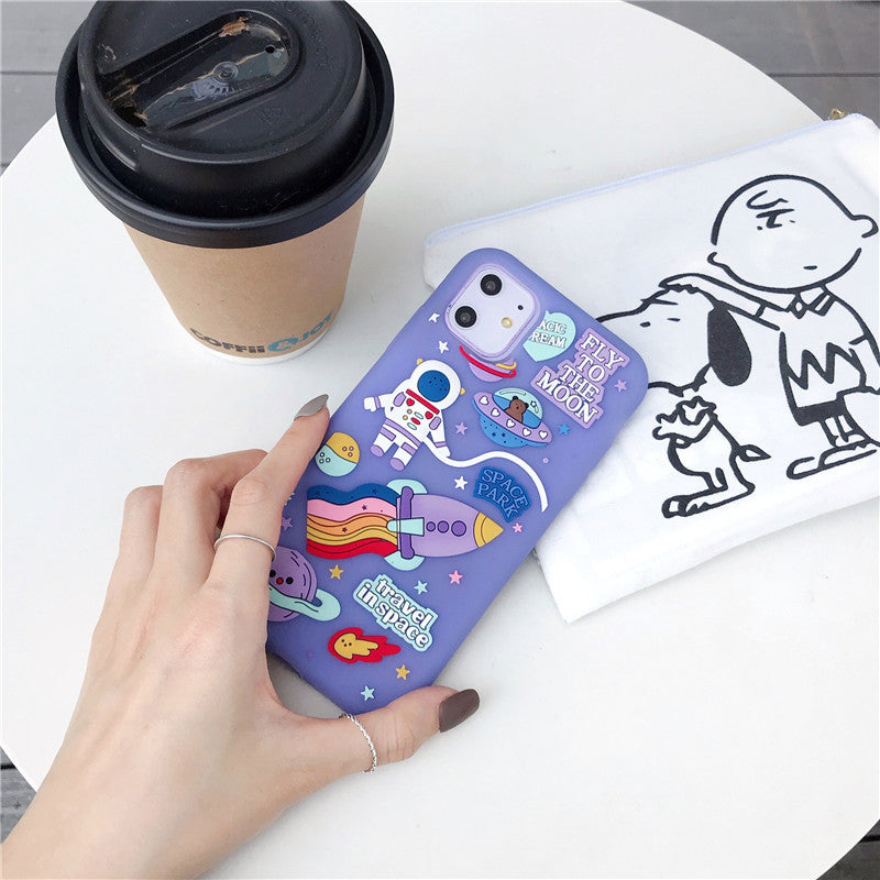 Astronaut silicone cell phone case