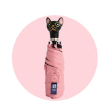 Folding cat umbrella handle sunscreen umbrella