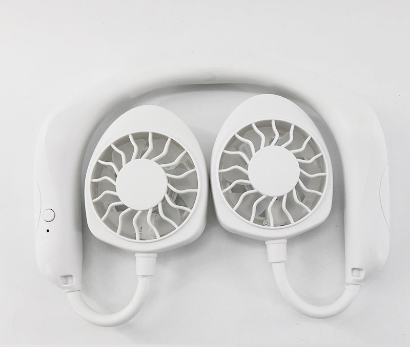 Lazy hanging neck fan wearable sports fan USB charging