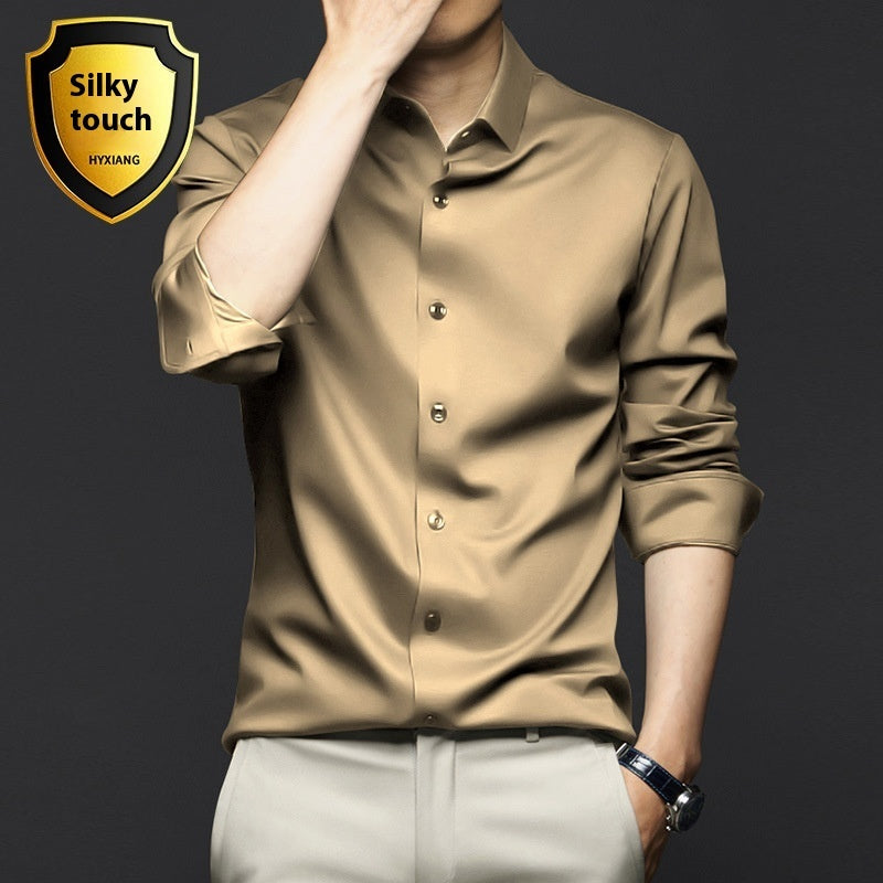 Long Sleeve Shirt Men's Anti-wrinkle Non-ironing Business Clothing Shirt