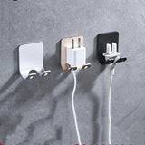 Hook plug hook socket power cord plug storage rack