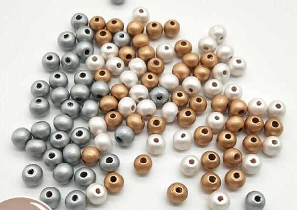 Wood Beads Round Loose Spacer For Jewelry Making DIY