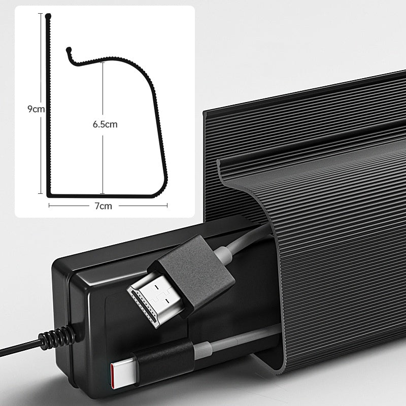 Computer Desk Bottom Cable Management Rack Storage Slot