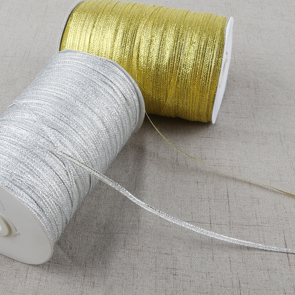 Gold And Silver Onion With Christmas Ribbon Gift Wrapping